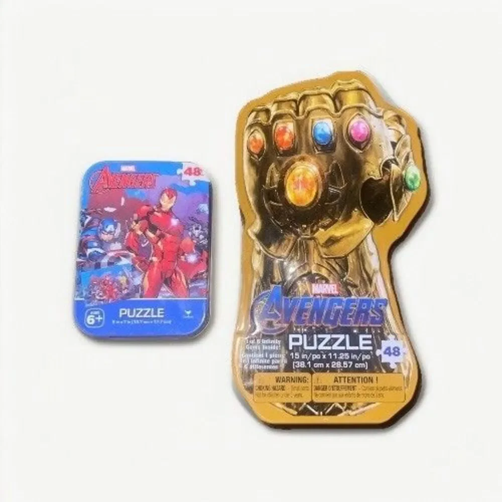 Marvel Avengers 48 Piece Puzzles - 5 In X 7  & 15 In X 11 When Puzzle Complete
